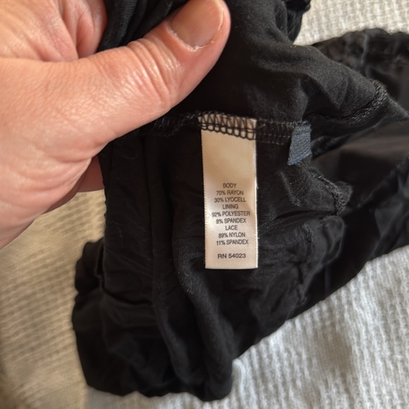 Banana Republic Black Surplice Lace Top - Picture 6 of 6